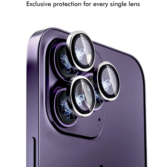 AASD iPhone 14 Pro Case Cover6.1”,Glass Screen Protector, Camera lens Protector - Picture 6 of 7